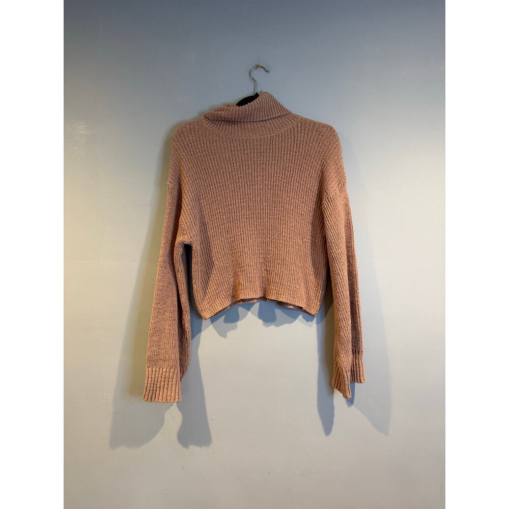 FP Beach by Free People Ribbed Turtleneck Sweater – Size Small (Dusty Rose)